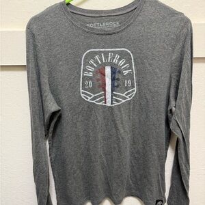 Gray BottleRock Music Festival Long Sleeve Shirt
